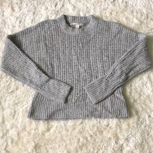 Cropped Grey Sweater